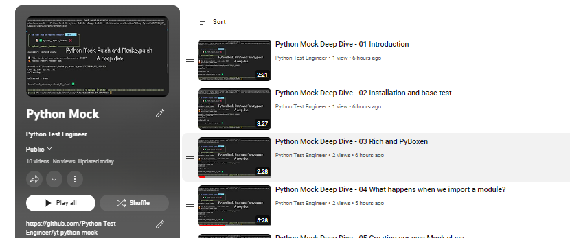 YouTube Mock